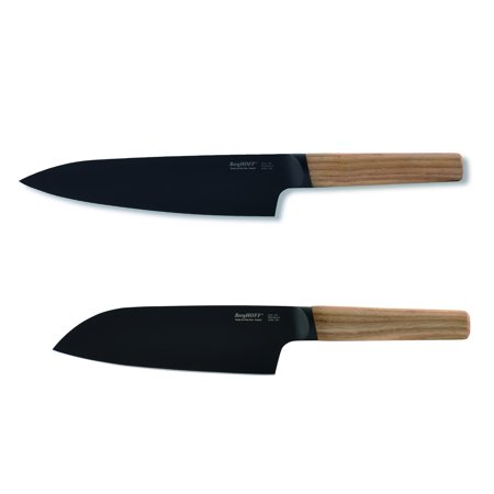 BergHOFF Ron 2pc Cutlery Set: Chef & Santoku, Natural