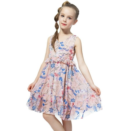 BSDHBS Girls Dresses Toddler Dress Summer Sleeveless Floral Prints Princess Dress Chiffon Bohemian Dress Fashion
BSDHBS Girls Dresses Toddler Dress Summer Sleeveless Floral Prints Princess Dress Chiffon Bohemian Dress Fashion