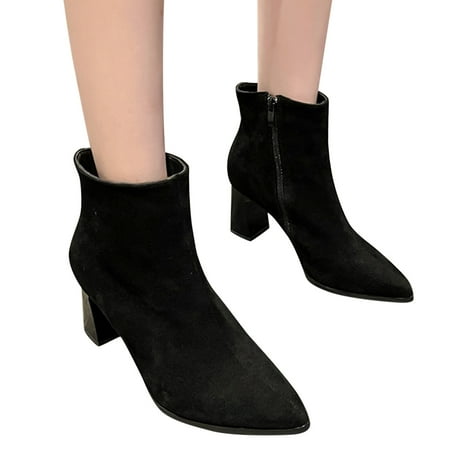 HSMQHJWE Short Booties For Women Winter Boots For Women Flat Fashion Women Solid Color Flock Comfortable Square Heels Zipper Short Booties Pointed Toe Shoes Boots Shoe For Women
HSMQHJWE Short Booties For Women Winter Boots For Women Flat Fashion Women Solid Color Flock Comfortable Square Heels Zipper Short Booties Pointed Toe Shoes Boots Shoe For Women