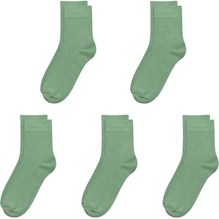 SERISIMPLE Kids Bamboo Thin Quarter Ankle Boys and Girls Socks Stretch Cuffs 5 Pairs (Light Green Medium) 
SERISIMPLE Kids Bamboo Thin Quarter Ankle Boys and Girls Socks Stretch Cuffs 5 Pairs (Light Green Medium)