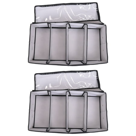 2 Packs Under Bed Clothes Shoes Storage Bins with Lids Adjustable Under Bed Multifunction Foldable Organizer-Light Gray
2 Packs Under Bed Clothes Shoes Storage Bins with Lids Adjustable Under Bed Multifunction Foldable Organizer-Light Gray