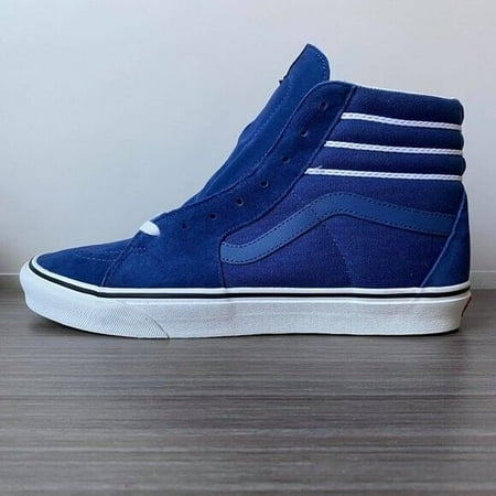 Vans SK8 Hi Sport Stripes True Navy Men s Classic Skate Shoes Size 9