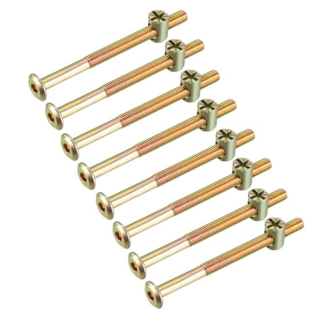 M6x80mm Furniture Bolt Nut Set Carbon Steel Zinc Plated 8 Sets 
M6x80mm Furniture Bolt Nut Set Carbon Steel Zinc Plated 8 Sets