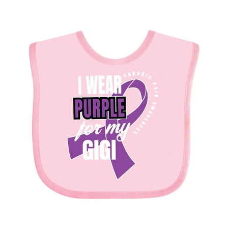 Inktastic Chronic Pain I Wear Purple For My Gigi Gift Baby Boy or Baby Girl Bib
Inktastic Chronic Pain I Wear Purple For My Gigi Gift Baby Boy or Baby Girl Bib
