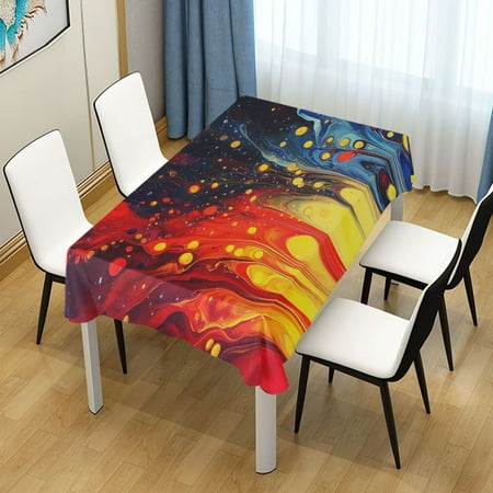 60x90 Inch Tablecloth Polyester Square Tablecloth for Home Kitchen Dinner Decor Fiery Bubbles
60x90 Inch Tablecloth Polyester Square Tablecloth for Home Kitchen Dinner Decor Fiery Bubbles