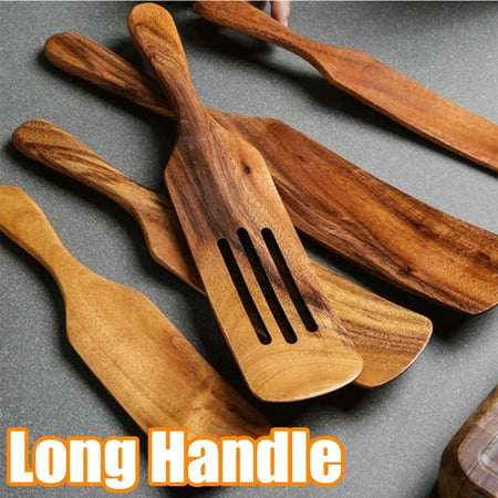 Wooden Spatula for Cooking Kitchen Spatula Natural Teak Wooden Utensils Including Wooden Paddle Turner Spatula Slotted Spatula and Wood Scraper Nonstick Cookware
Wooden Spatula for Cooking Kitchen Spatula Natural Teak Wooden Utensils Including Wooden Paddle Turner Spatula Slotted Spatula and Wood Scraper Nonstick Cookware