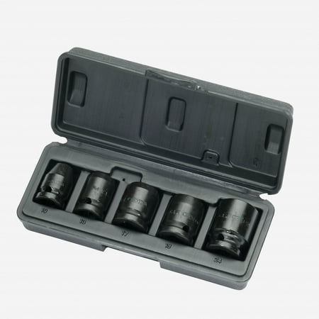 Gedore K 19-028 Car impact socket set 1/2 5 pcs hex 10-24 mm
