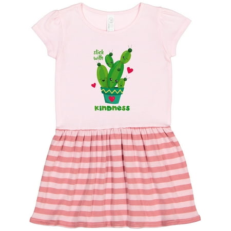 Inktastic Cactus Kindness Gift Toddler Girl Dress
