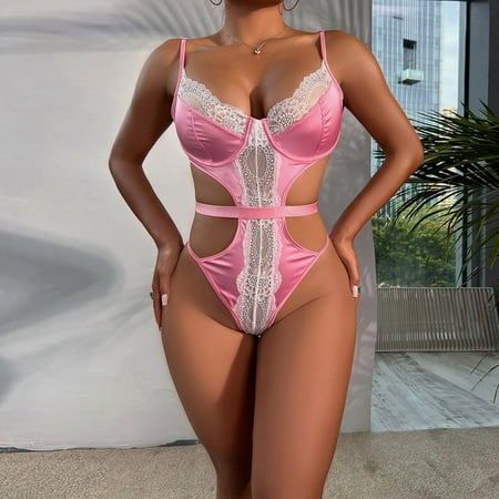 Floleo Sexy Lingerie for Women Deals Women s New Fashion Girl Sexy Underwear Splicing Lace One-piece Suit Valentines Day Gifts
Floleo Sexy Lingerie for Women Deals Women s New Fashion Girl Sexy Underwear Splicing Lace One-piece Suit Valentines Day Gifts