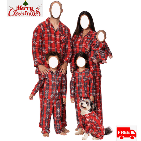 Christmas Pajamas For Family - Family Christmas Pjs Matching Sets Snowflake Plaid Print Button Tops and Pants
Christmas Pajamas For Family - Family Christmas Pjs Matching Sets Snowflake Plaid Print Button Tops and Pants