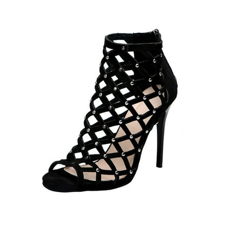 Boots Clearance VEKDONE Women s Fish Mouth Open Toe High Heel Zipper Hollow High Heel Roman Sandals Shoes
Boots Clearance VEKDONE Women s Fish Mouth Open Toe High Heel Zipper Hollow High Heel Roman Sandals Shoes