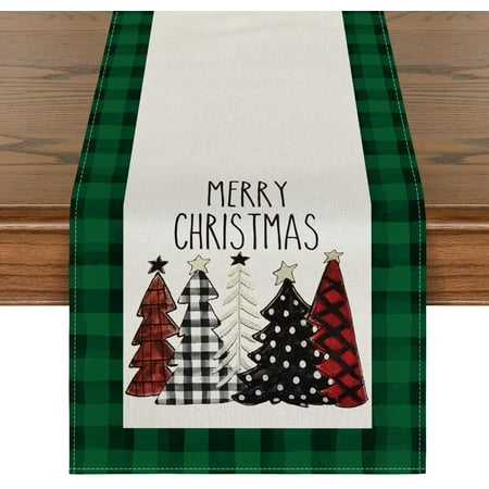 Waterclor Buffalo Plaid Christmas Trees Merry Xmas Table Runner Seasonal Winter Holiday Kitchen Dining Table Decoration for Indoor Outdoor Home Party Decor 13 x 72 Inch
Waterclor Buffalo Plaid Christmas Trees Merry Xmas Table Runner Seasonal Winter Holiday Kitchen Dining Table Decoration for Indoor Outdoor Home Party Decor 13 x 72 Inch