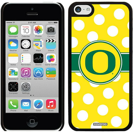 Oregon Ducks Polka Dots Design on iPhone 5c Thinshield Snap-On Case by Coveroo