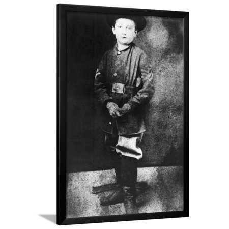 Youngest Soldier in U.S. Civil War Framed Print Wall Art