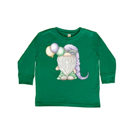 Inktastic Mardi Gras Gnome Gift Toddler Boy Girl Long Sleeve T-Shirt