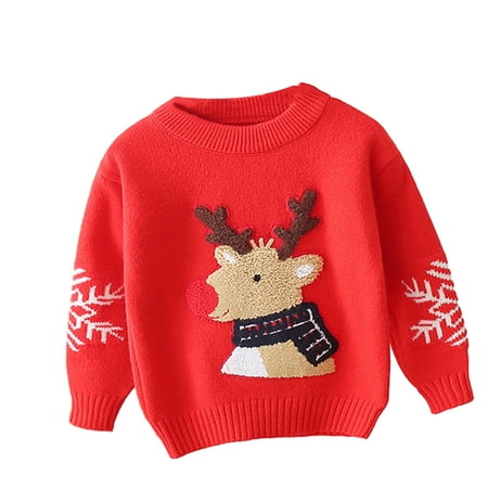 WOLLED Knit Sweater for Kids Toddler Boys Girls Fall Winter Christmas Cartoon Sweat Baby Pullover Top for 2-7Y
WOLLED Knit Sweater for Kids Toddler Boys Girls Fall Winter Christmas Cartoon Sweat Baby Pullover Top for 2-7Y