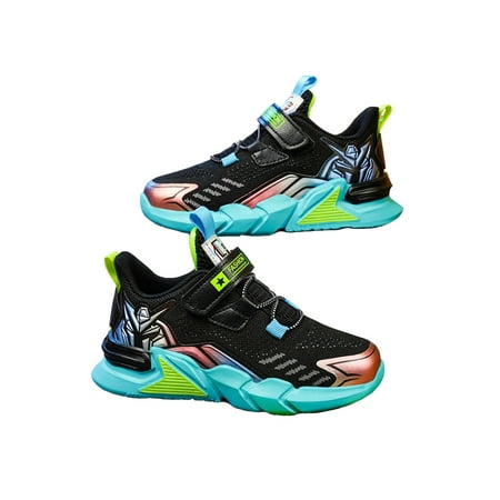 Fangasis Boys Running Shoe Sport Sneakers Comfort Athletic Shoes Boy s Trainers Gym Fashion Breathable Flats Dense Mesh Black Blue 8C
Fangasis Boys Running Shoe Sport Sneakers Comfort Athletic Shoes Boy s Trainers Gym Fashion Breathable Flats Dense Mesh Black Blue 8C