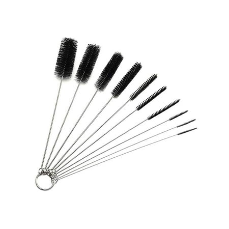 Straw Brush 1 Set 10pcs Stainless Steel Nylon Straw Cleaning Brushes Steel Drinking Straw Brush Cleaner Brush for Cleaning Straws (Black + Silver)
Straw Brush 1 Set 10pcs Stainless Steel Nylon Straw Cleaning Brushes Steel Drinking Straw Brush Cleaner Brush for Cleaning Straws (Black + Silver)