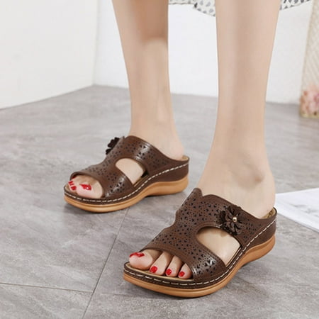 XIAQUJ Women Sandals Summer New Pattern Roman Sandals Fashion Casual Large Wedge Comfortable Flower Embellishment Shoes Sandals for Women Wine 8.5(40)
XIAQUJ Women Sandals Summer New Pattern Roman Sandals Fashion Casual Large Wedge Comfortable Flower Embellishment Shoes Sandals for Women Wine 8.5(40)