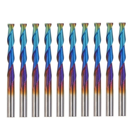 fanshao 10Pcs 3.175mm Round Shank Flat Head Milling Cutter High Hardness High Work Efficiency Widely Used Spiral CNC Router Bit for Woodworking
fanshao 10Pcs 3.175mm Round Shank Flat Head Milling Cutter High Hardness High Work Efficiency Widely Used Spiral CNC Router Bit for Woodworking