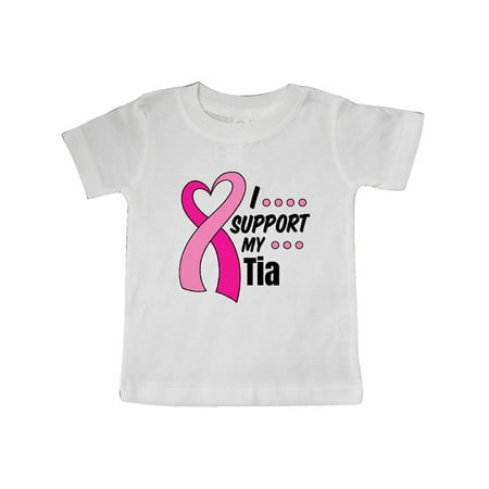 Inktastic Breast Cancer Awareness I Support My Tia with Pink Ribbon Gift Baby Boy or Baby Girl T-Shirt
Inktastic Breast Cancer Awareness I Support My Tia with Pink Ribbon Gift Baby Boy or Baby Girl T-Shirt