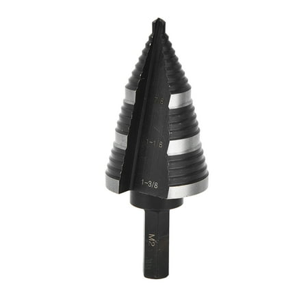 3/16 to 1‑3/8in Step Drill M2 High Speed Steel Nitrided Cone Drilling Bit with 3/8in Hex Shank
3/16 to 1‑3/8in Step Drill M2 High Speed Steel Nitrided Cone Drilling Bit with 3/8in Hex Shank