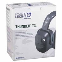 Thunder Earmuffs, 30 dB NRR, Black, Over the Head, Sold As 1 Each
