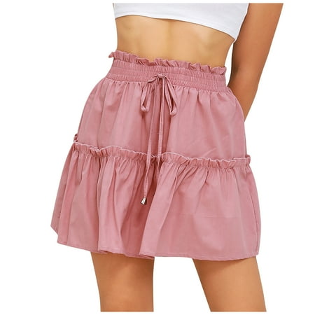 Charella Women Fashion Sweet Solid Color High Waist Fold Tightness Frenulum Short Skirt Pink XL
Charella Women Fashion Sweet Solid Color High Waist Fold Tightness Frenulum Short Skirt Pink XL