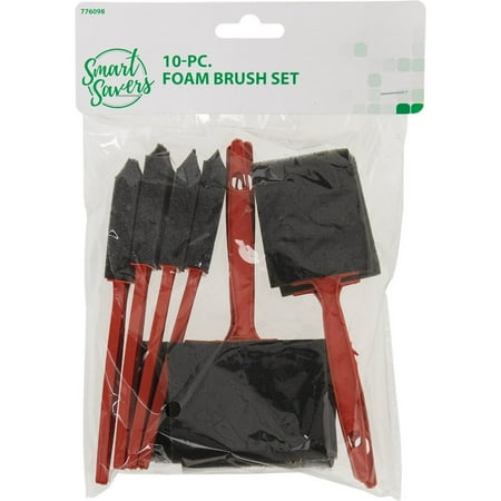 12PK Smart Savers 1 In. 2 In. 3 In. 4 In. Foam Brush Set with Plastic Handles (10-Pieces)
12PK Smart Savers 1 In. 2 In. 3 In. 4 In. Foam Brush Set with Plastic Handles (10-Pieces)