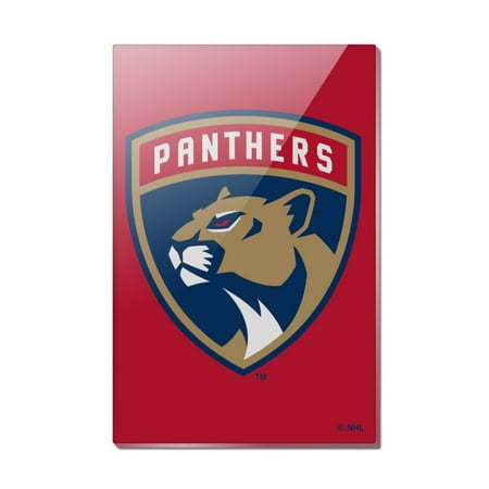 NHL Florida Panthers Logo Rectangle Acrylic Fridge Refrigerator Magnet