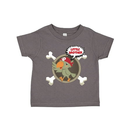 Inktastic Little Brother Pirate Gift Toddler Boy Girl T-Shirt