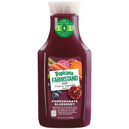 tropicana farmstand pomegranate blueberry juice vegetable oz fruit fl