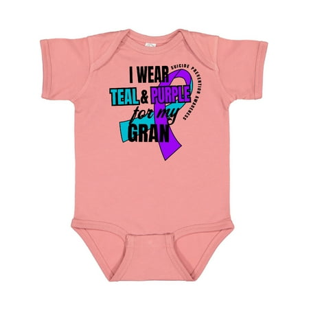 Inktastic Suicide Prevention I Wear Teal and Purple for My Gran Gift Baby Boy or Baby Girl Bodysuit
Inktastic Suicide Prevention I Wear Teal and Purple for My Gran Gift Baby Boy or Baby Girl Bodysuit