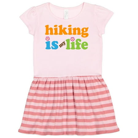 Inktastic Hiking is my Life Hiker Gift Toddler Girl Dress