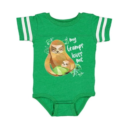Inktastic My Gramps Loves Me Cute Sloth and Baby Gift Baby Boy or Baby Girl Bodysuit