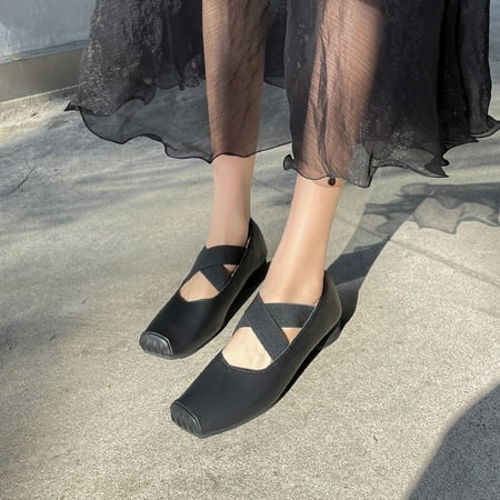 Genuine Mary Jane Women‘s New Cross Strap Pleated Square Toe Retro Chunky Heel Ballet Shoes Outer Wear Single-layer Shoes
Genuine Mary Jane Women‘s New Cross Strap Pleated Square Toe Retro Chunky Heel Ballet Shoes Outer Wear Single-layer Shoes