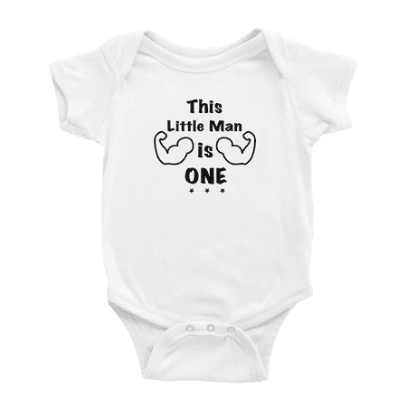 This Little Man Is One 1st Birthday Funny Baby Clothes Bodysuits Boy Girl Unisex
This Little Man Is One 1st Birthday Funny Baby Clothes Bodysuits Boy Girl Unisex