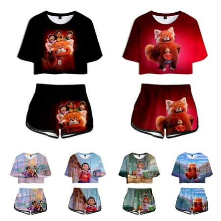 Kids Turning Red Cartoon Fashion Kids Girls GirlsShort Sleeve Top and Pants 2-Piece Pajama Set
Kids Turning Red Cartoon Fashion Kids Girls GirlsShort Sleeve Top and Pants 2-Piece Pajama Set