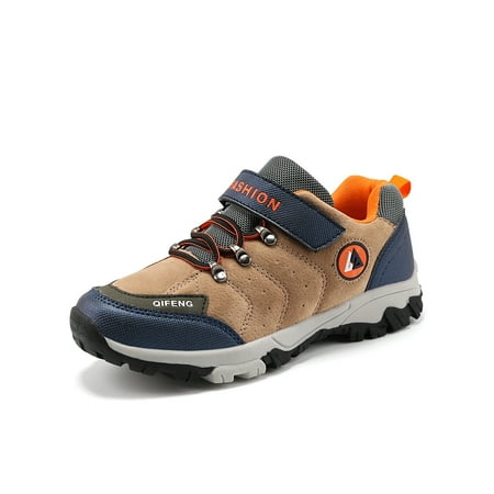 Zodanni Boys Breathable Hiking Shoes Walking Comfort Round Toe Casual Shoe Lightweight Slip Resistant Low Top Trekking Sneaker Khaki 2.5Y
Zodanni Boys Breathable Hiking Shoes Walking Comfort Round Toe Casual Shoe Lightweight Slip Resistant Low Top Trekking Sneaker Khaki 2.5Y