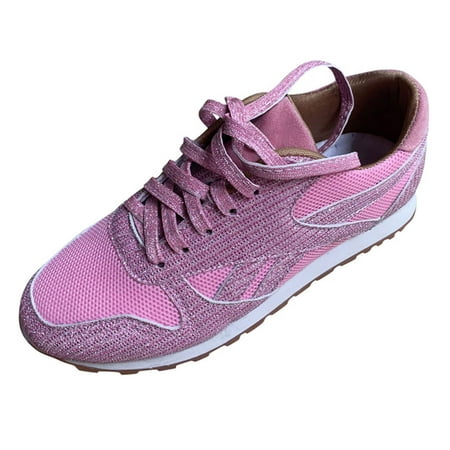 Sneakers for Women Women S Fashion Casual Breathable Bling Lace Up Sport Running Shoes Sneakers Womens Sneakers Mesh Pink 42
Sneakers for Women Women S Fashion Casual Breathable Bling Lace Up Sport Running Shoes Sneakers Womens Sneakers Mesh Pink 42