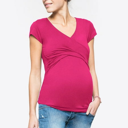 Frostluinai Savings Clearance Women s Maternity Nursing Top Breastfeeding Top Tee Shirt Double Layer Short Sleeve V-neck Pregnancy Shirt
Frostluinai Savings Clearance Women s Maternity Nursing Top Breastfeeding Top Tee Shirt Double Layer Short Sleeve V-neck Pregnancy Shirt