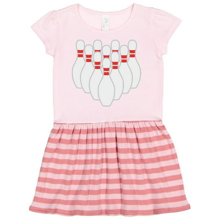 Inktastic Ten Pins for Bowling Gift Toddler Girl Dress
