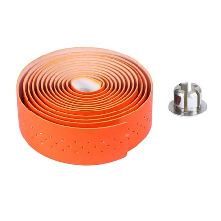 1 Set PU Leather Shock-absorbing Handlebar Tape Wrap Punching Non Belt Handlebar Ribbon Strap for Outdoor Bikes (Orange)
1 Set PU Leather Shock-absorbing Handlebar Tape Wrap Punching Non Belt Handlebar Ribbon Strap for Outdoor Bikes (Orange)