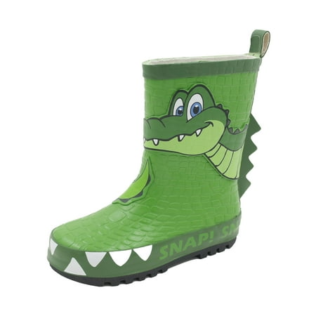 Childs Lewo Snappy Crocodile Wellington Boots