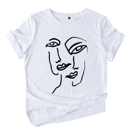 QYZEU Long Sleeve Sleep Shirt Women Workout Tees Women Women S Classic T-Shirts Short Sleeve Crewneck Abstract Spoof Face Printed Comfortable Casual Tops Blouse for Adults Teens
QYZEU Long Sleeve Sleep Shirt Women Workout Tees Women Women S Classic T-Shirts Short Sleeve Crewneck Abstract Spoof Face Printed Comfortable Casual Tops Blouse for Adults Teens