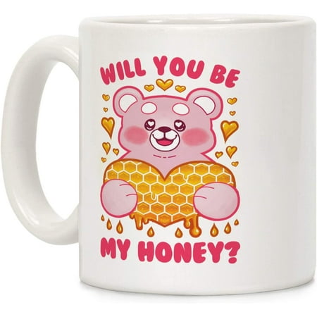 Will You Be My Honey White 11 Ounce Ceramic Coffee Mug