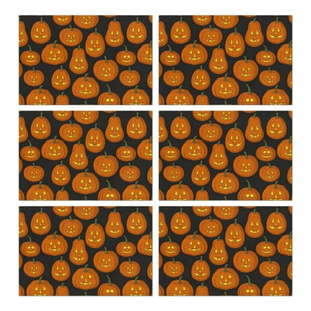 Halloween Pumpkin Fall Placemats Set of 6 Funny Holiday Dining Table Place Mats No Slip Waahable Table Mats for Party Kitchen Dining Decoration
Halloween Pumpkin Fall Placemats Set of 6 Funny Holiday Dining Table Place Mats No Slip Waahable Table Mats for Party Kitchen Dining Decoration