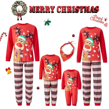 Christmas Family Matching Pajamas Sets Elk Print Tops Long Pants Xmas Holiday Sleepwear Loungewear Jammies Pjs Outfit
Christmas Family Matching Pajamas Sets Elk Print Tops Long Pants Xmas Holiday Sleepwear Loungewear Jammies Pjs Outfit