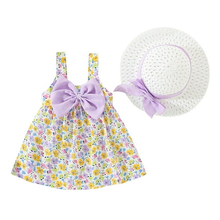 Toddler Girls Dress Spring Wedding Birthday Pageant Casual Dresses Sleeveless Floral Skirt Bow Cute Sweet Suspender Kids Princess Dress Spring Wedding Birthday Pageant Casual Dresses With Hat
Toddler Girls Dress Spring Wedding Birthday Pageant Casual Dresses Sleeveless Floral Skirt Bow Cute Sweet Suspender Kids Princess Dress Spring Wedding Birthday Pageant Casual Dresses With Hat