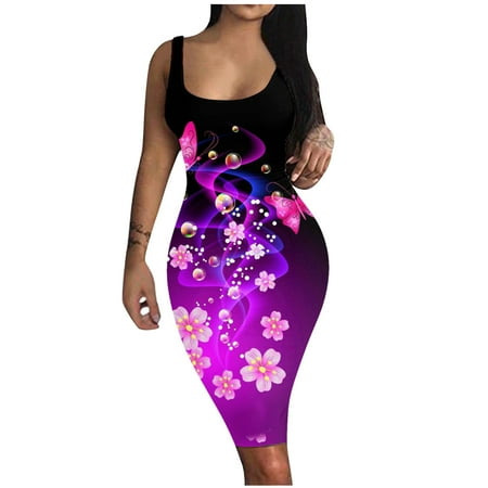 Wedding Guest Dresses for Women Prom Dress Trendy Women Print Elegant Tank Dress Sleeveless Basic Midi Club Dress Summer Savings Summer Dresses for Women 2022 Valentines Dress Purple 2XL
Wedding Guest Dresses for Women Prom Dress Trendy Women Print Elegant Tank Dress Sleeveless Basic Midi Club Dress Summer Savings Summer Dresses for Women 2022 Valentines Dress Purple 2XL